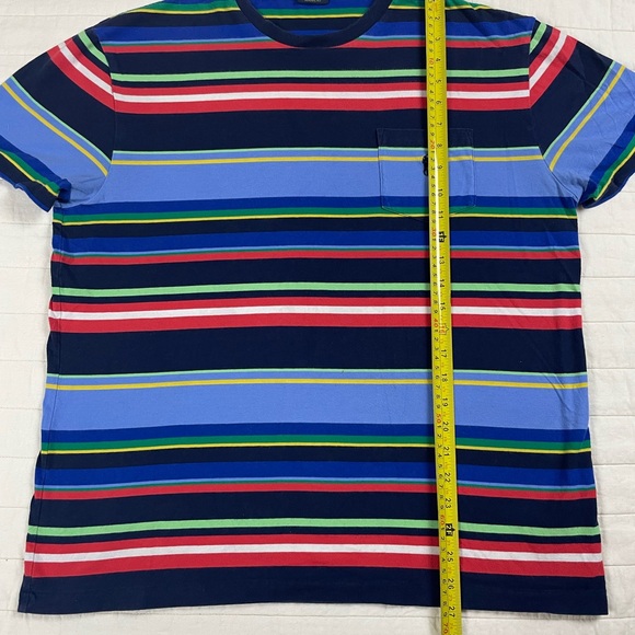 Polo Ralph Lauren Multicolor Striped Pocket Tee Medium - Picture 5 of 7